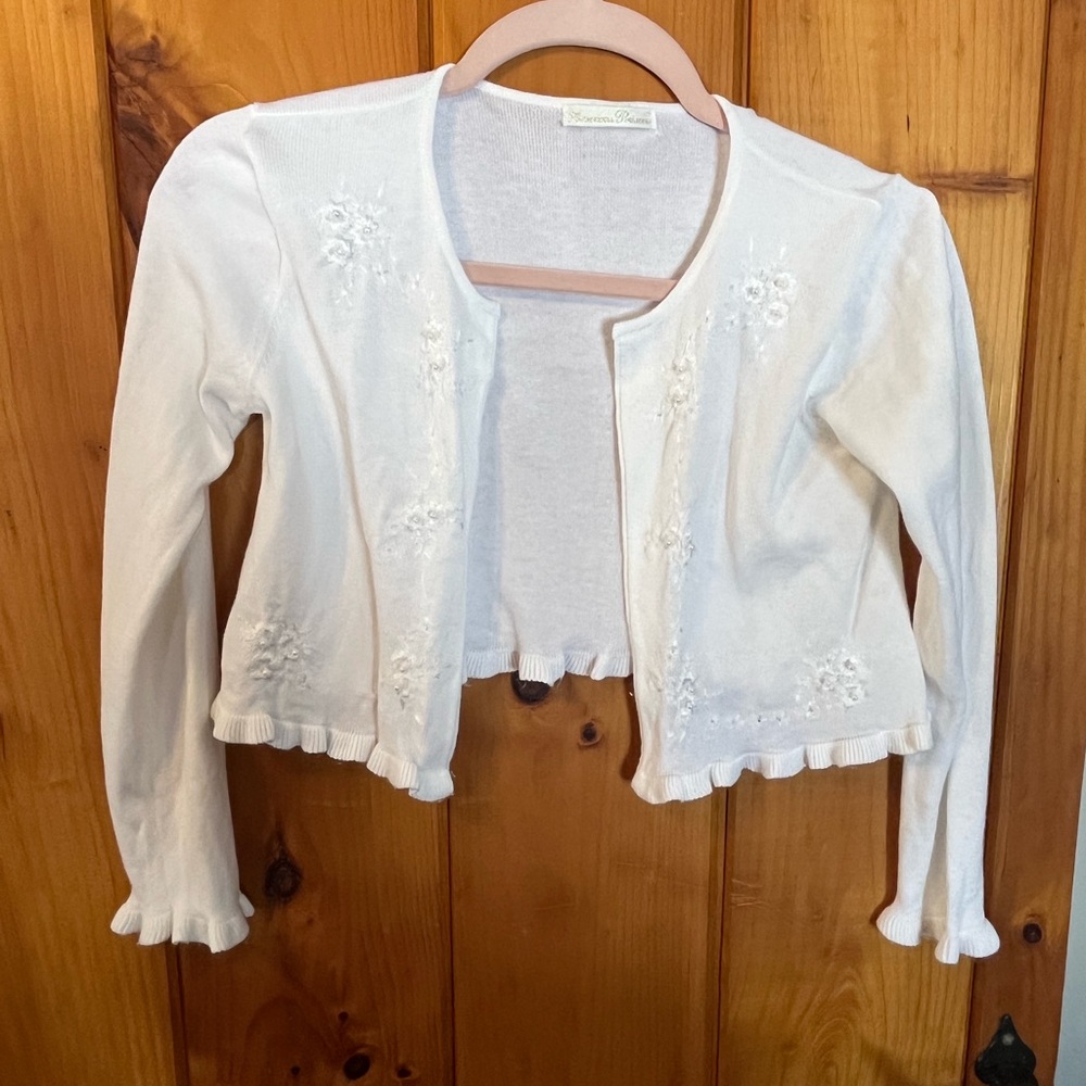 American Princess white Knit sweater